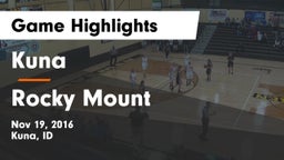 Kuna  vs Rocky Mount  Game Highlights - Nov 19, 2016