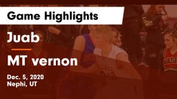 Juab  vs MT vernon Game Highlights - Dec. 5, 2020