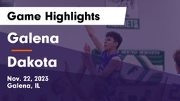 Galena  vs Dakota Game Highlights - Nov. 22, 2023
