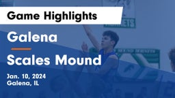 Galena  vs Scales Mound Game Highlights - Jan. 10, 2024