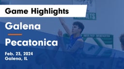 Galena  vs Pecatonica  Game Highlights - Feb. 23, 2024
