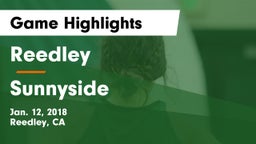 Reedley  vs Sunnyside  Game Highlights - Jan. 12, 2018