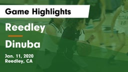 Reedley  vs Dinuba  Game Highlights - Jan. 11, 2020