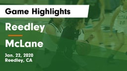 Reedley  vs McLane  Game Highlights - Jan. 22, 2020
