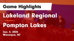 Lakeland Regional  vs Pompton Lakes  Game Highlights - Jan. 4, 2020