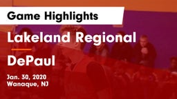 Lakeland Regional  vs DePaul  Game Highlights - Jan. 30, 2020