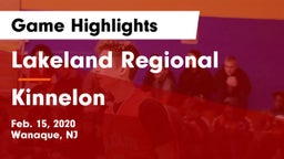 Lakeland Regional  vs Kinnelon  Game Highlights - Feb. 15, 2020