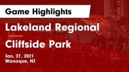Lakeland Regional  vs Cliffside Park  Game Highlights - Jan. 27, 2021