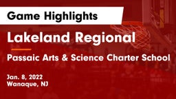 Lakeland Regional  vs Passaic Arts & Science Charter School Game Highlights - Jan. 8, 2022