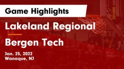Lakeland Regional  vs Bergen Tech  Game Highlights - Jan. 25, 2022
