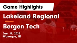 Lakeland Regional  vs Bergen Tech  Game Highlights - Jan. 19, 2023