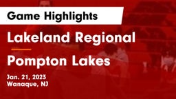 Lakeland Regional  vs Pompton Lakes  Game Highlights - Jan. 21, 2023