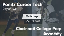 Matchup: Ponitz Career Tech vs. Cincinnati College Prep Academy  2016