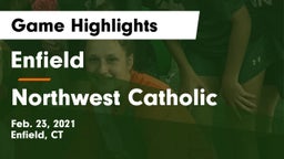 Enfield  vs Northwest Catholic  Game Highlights - Feb. 23, 2021