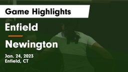 Enfield  vs Newington  Game Highlights - Jan. 24, 2023