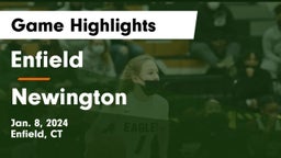 Enfield  vs Newington  Game Highlights - Jan. 8, 2024