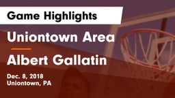 Uniontown Area  vs Albert Gallatin Game Highlights - Dec. 8, 2018