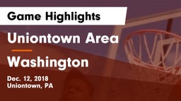 Uniontown Area  vs Washington  Game Highlights - Dec. 12, 2018