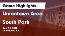 Uniontown Area  vs South Park  Game Highlights - Dec. 21, 2018