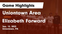 Uniontown Area  vs Elizabeth Forward  Game Highlights - Jan. 13, 2023
