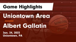 Uniontown Area  vs Albert Gallatin Game Highlights - Jan. 24, 2023