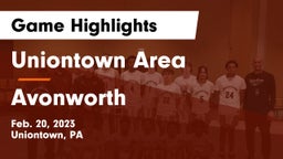 Uniontown Area  vs Avonworth  Game Highlights - Feb. 20, 2023