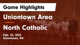 Uniontown Area  vs North Catholic  Game Highlights - Feb. 23, 2023
