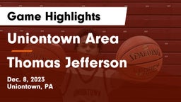 Uniontown Area  vs Thomas Jefferson  Game Highlights - Dec. 8, 2023