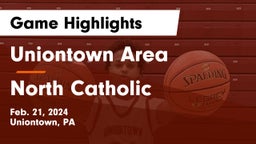 Uniontown Area  vs North Catholic  Game Highlights - Feb. 21, 2024