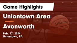 Uniontown Area  vs Avonworth  Game Highlights - Feb. 27, 2024