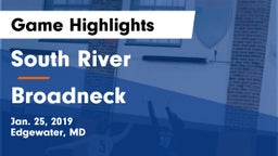 South River  vs Broadneck  Game Highlights - Jan. 25, 2019