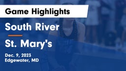 South River  vs St. Mary's  Game Highlights - Dec. 9, 2023
