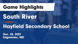 South River  vs Hayfield Secondary School Game Highlights - Dec. 28, 2023