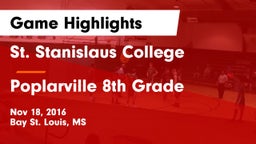 St. Stanislaus College vs Poplarville 8th Grade Game Highlights - Nov 18, 2016