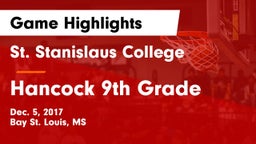 St. Stanislaus College vs Hancock 9th Grade Game Highlights - Dec. 5, 2017
