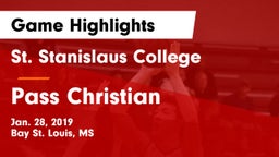 St. Stanislaus College vs Pass Christian  Game Highlights - Jan. 28, 2019