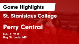 St. Stanislaus College vs Perry Central  Game Highlights - Feb. 7, 2019