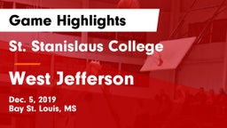 St. Stanislaus College vs West Jefferson  Game Highlights - Dec. 5, 2019