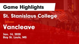 St. Stanislaus College vs Vancleave  Game Highlights - Jan. 14, 2020