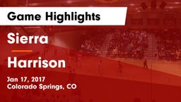 Sierra  vs Harrison Game Highlights - Jan 17, 2017