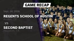 Recap: Regents School of Austin vs. Second Baptist  2016