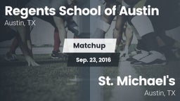 Matchup: Regents School vs. St. Michael's  2016