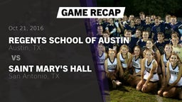 Recap: Regents School of Austin vs. Saint Mary's Hall  2016