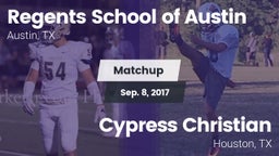Matchup: Regents School vs. Cypress Christian  2017