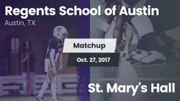 Matchup: Regents School vs. St. Mary's Hall 2017