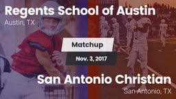 Matchup: Regents School vs. San Antonio Christian  2017