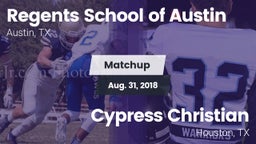 Matchup: Regents School vs. Cypress Christian  2018