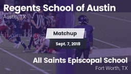 Matchup: Regents School vs. All Saints Episcopal School 2018