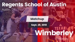 Matchup: Regents School vs. Wimberley  2018