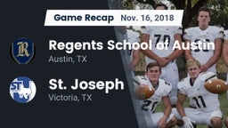 Recap: Regents School of Austin vs. St. Joseph  2018